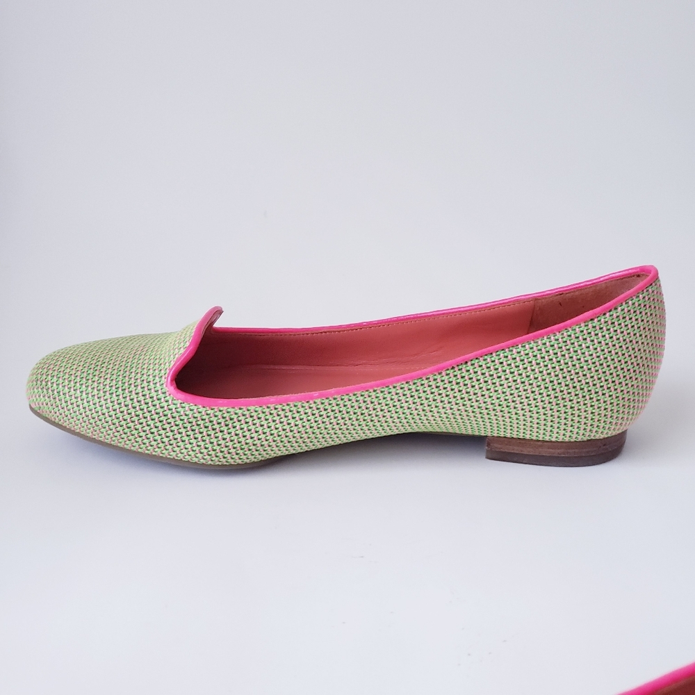 Vintage Via Spiga Green and Pink Flats - Picture 6 of 15